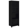 Sachin 3-shelf Engineered Wood Media Tower Black