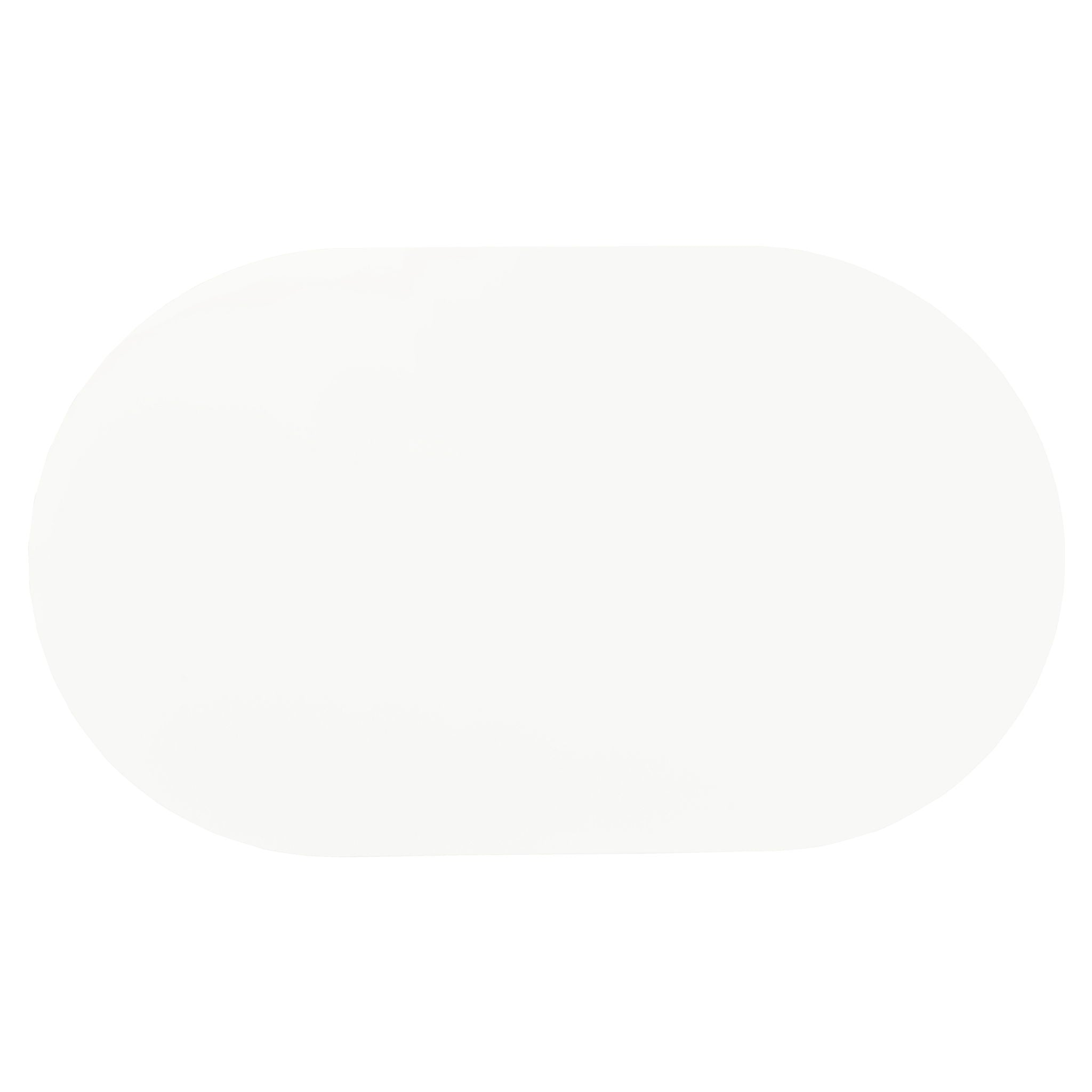 Retro Oval 60-inch Wood Top Dining Table White and Chrome