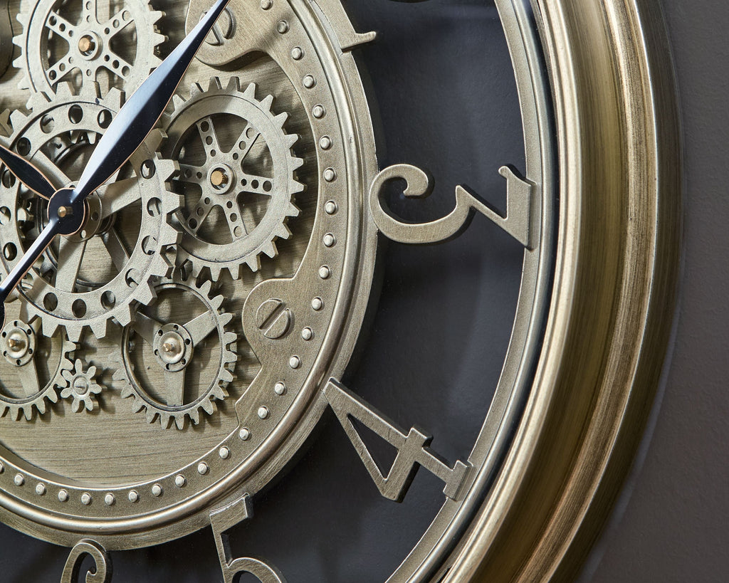 Gilover - Wall Clock - Champagne Finish