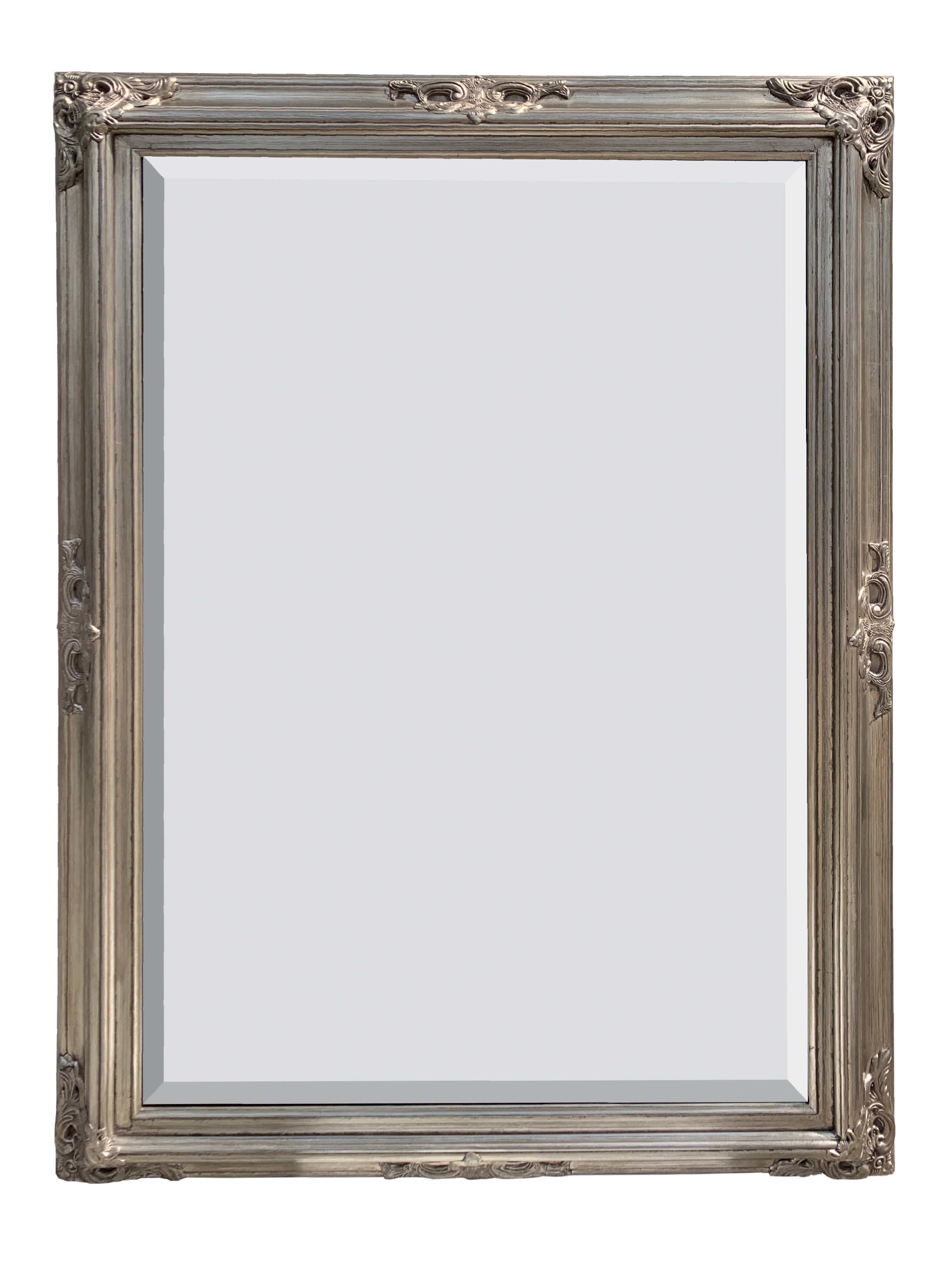 Mini Grand Victorian Mirror 24x36 Silver