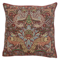 Peacock and Dragon Red Cushion Wholesale
