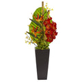 32" Tropical Orchid, Bird of Paradise and Artichoke Artificial Arrangement
