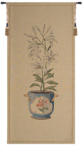 White Amaryllis Large European Tapestry