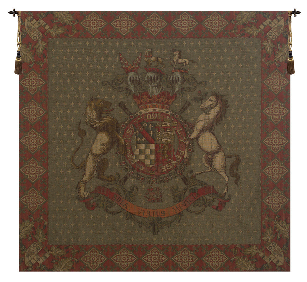 Blason Norfolk Green Square Belgian Tapestry