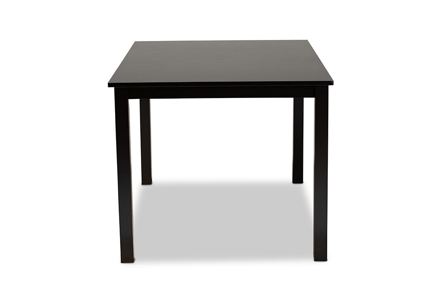Baxton Studio Eveline Modern and Contemporary Espresso Brown Finished Rectangular Wood Dining Table