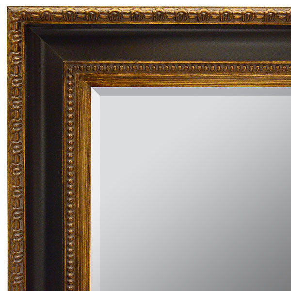 Classic Contour Mirror 24X36 Black Gold