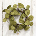 Penny Leaf Candle Ring Dark Green 3.5" (Pack of 4)