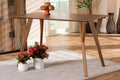 Baxton Studio Sahar Mid-Century Modern Transitional Walnut Brown Finished Wood Dining Table