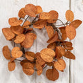 Penny Leaf Candle Ring Red 3.5" (Pack of 4)