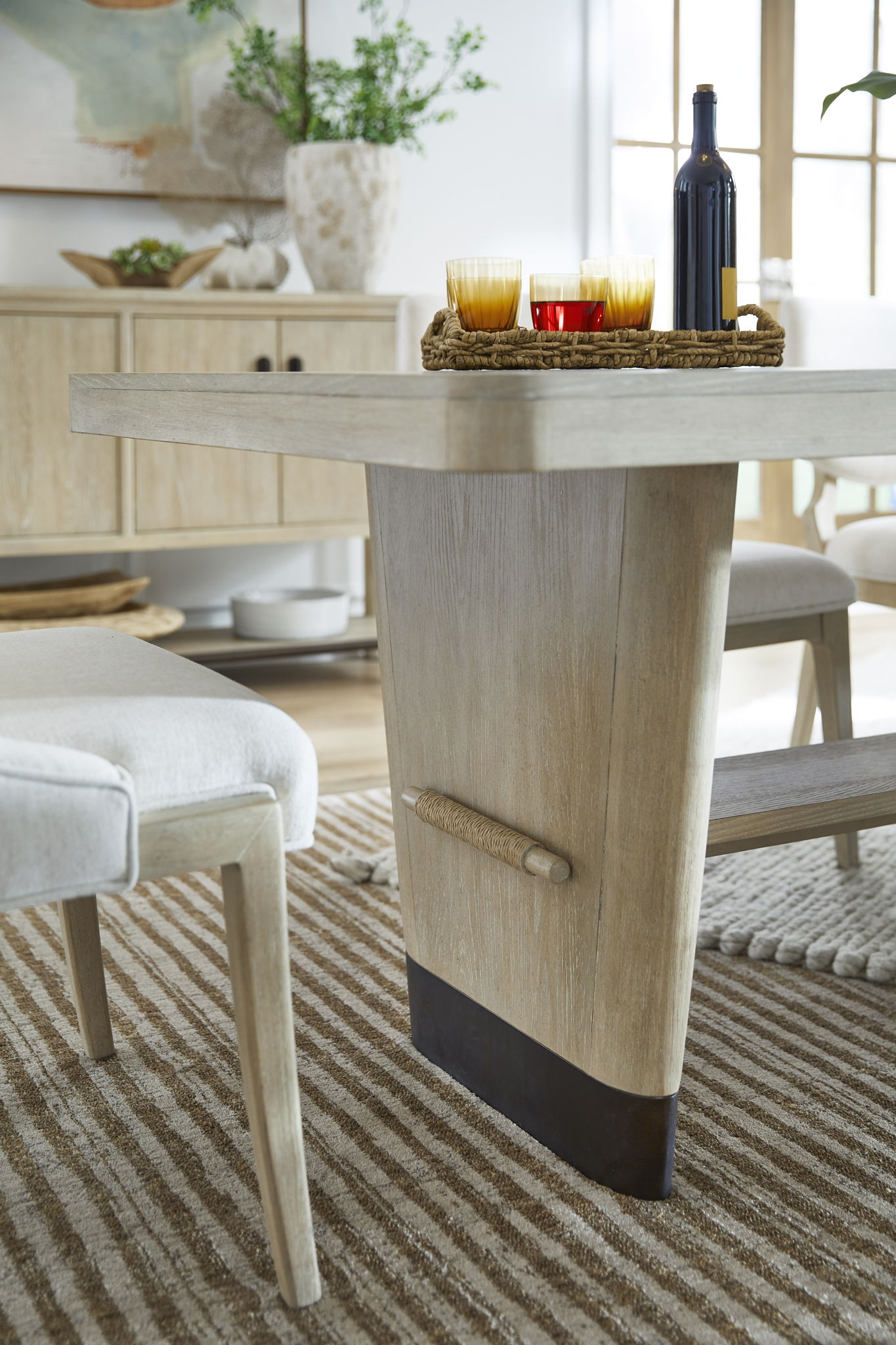 Sunset Cove - Trestle Dining Table - Sanibel Brown