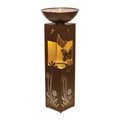 Floral and Butterfly Illuminated Fountain 36"H