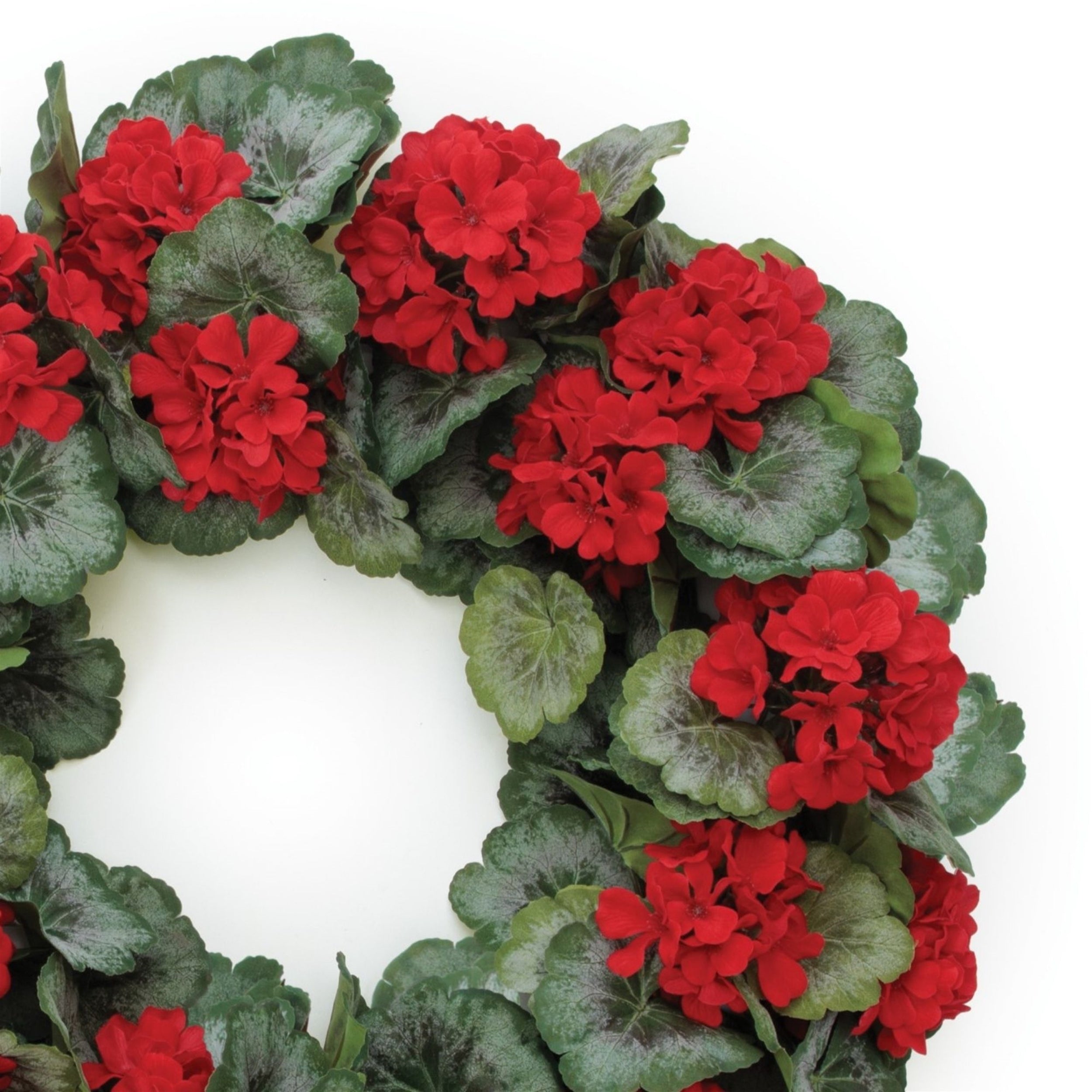 Geranium Floral Wreath 24"D