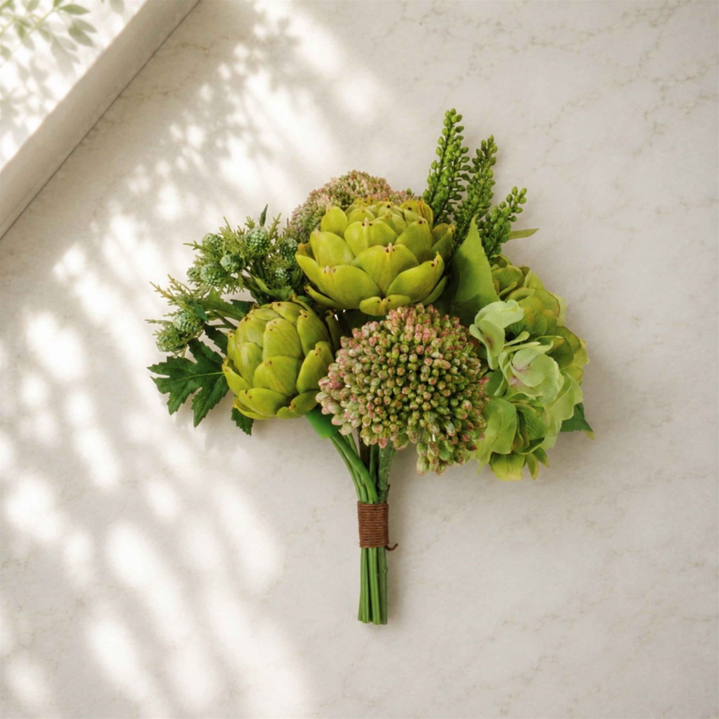 Mixed Hydrangea & Artichoke Floral Bundle