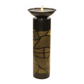 Illuminated Cut-Out Metal Leaf Pattern Fountain 36"H