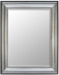 Silver Raven Mirror 36X48 Tarnished Silver Black