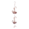 Iron Dragonfly Floral Rain Chain 74"L