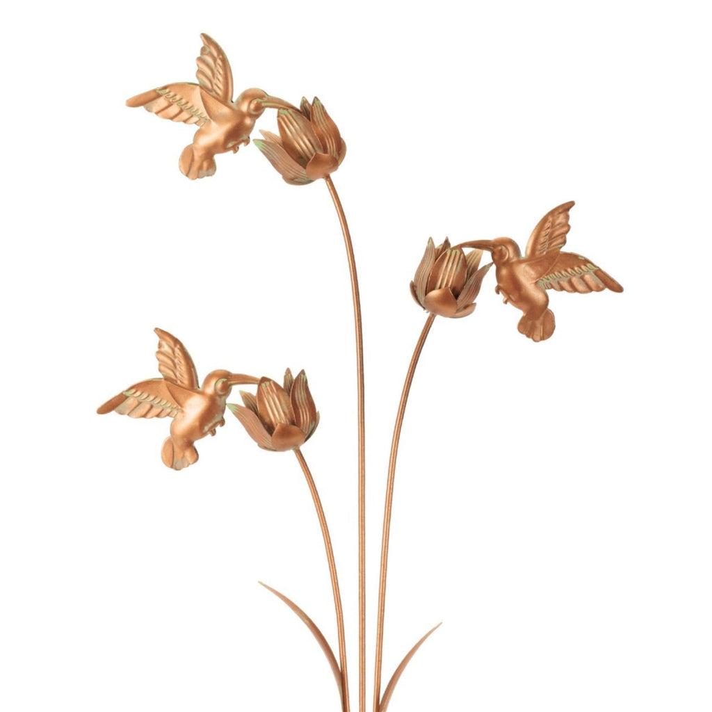 Iron Hummingbird Garden Stake 27.5"H