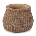 Braided Weave Cement Vase 6"D
