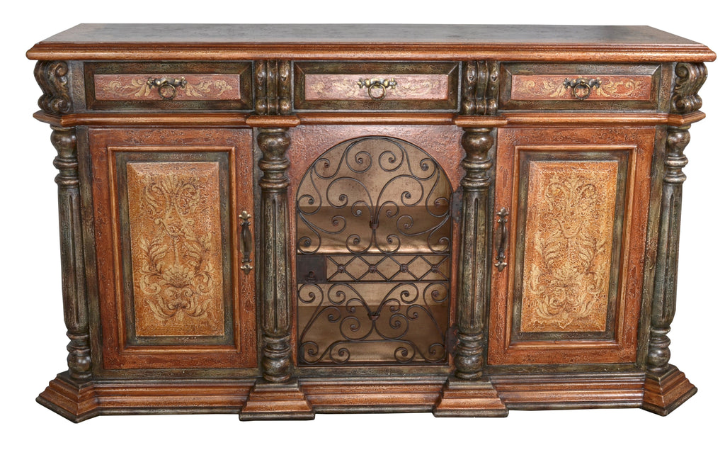 Peruvian Iron Scroll Buffet