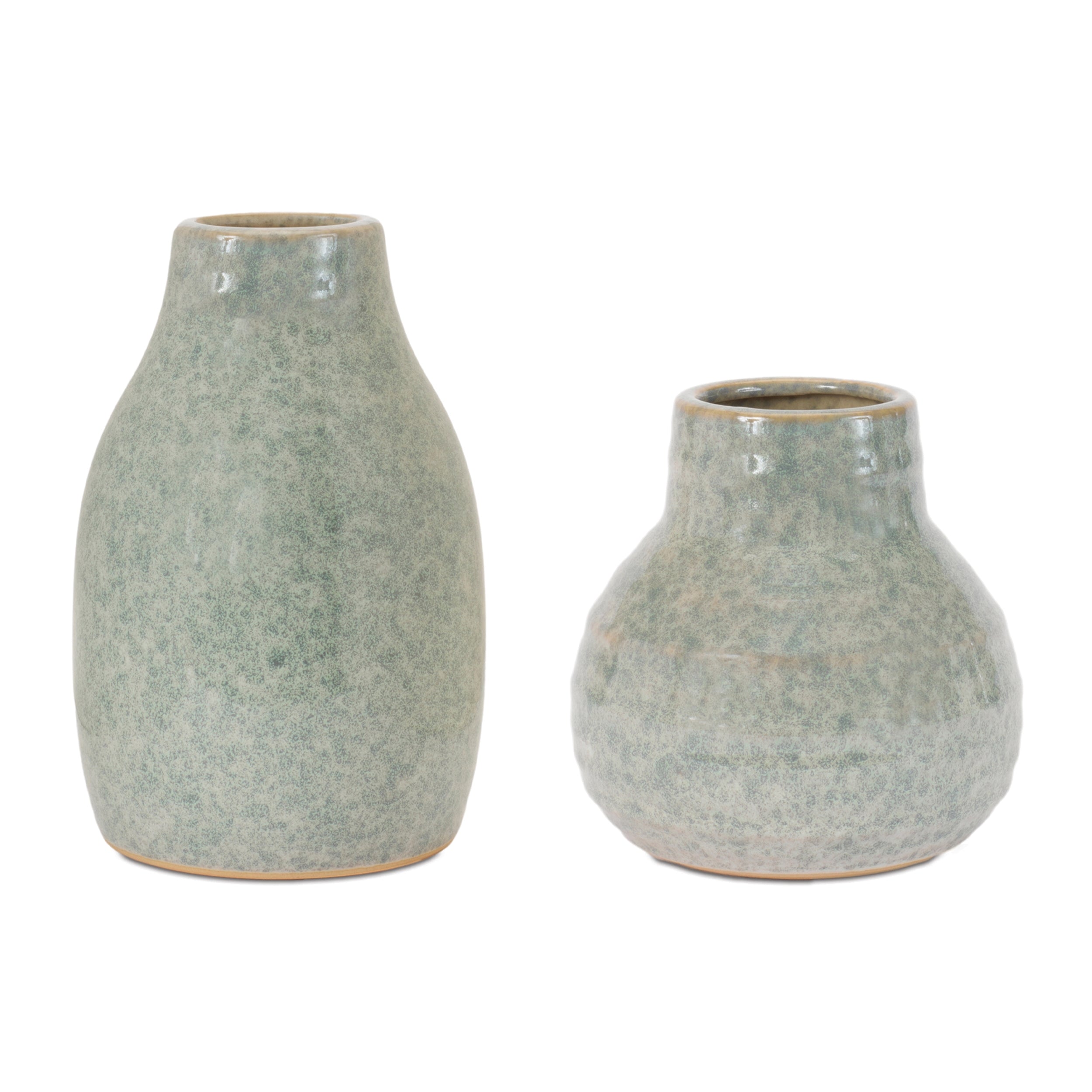 Speckled Glaze Stoneware Vase (Set of 2)