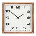 Square Wood Frame Wall Clock 16"SQ