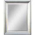 The Sterling Mirror 36X48 Silver with Champagne Wash