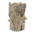 Faux Tree Stump Cement Planter Container 8.5"H