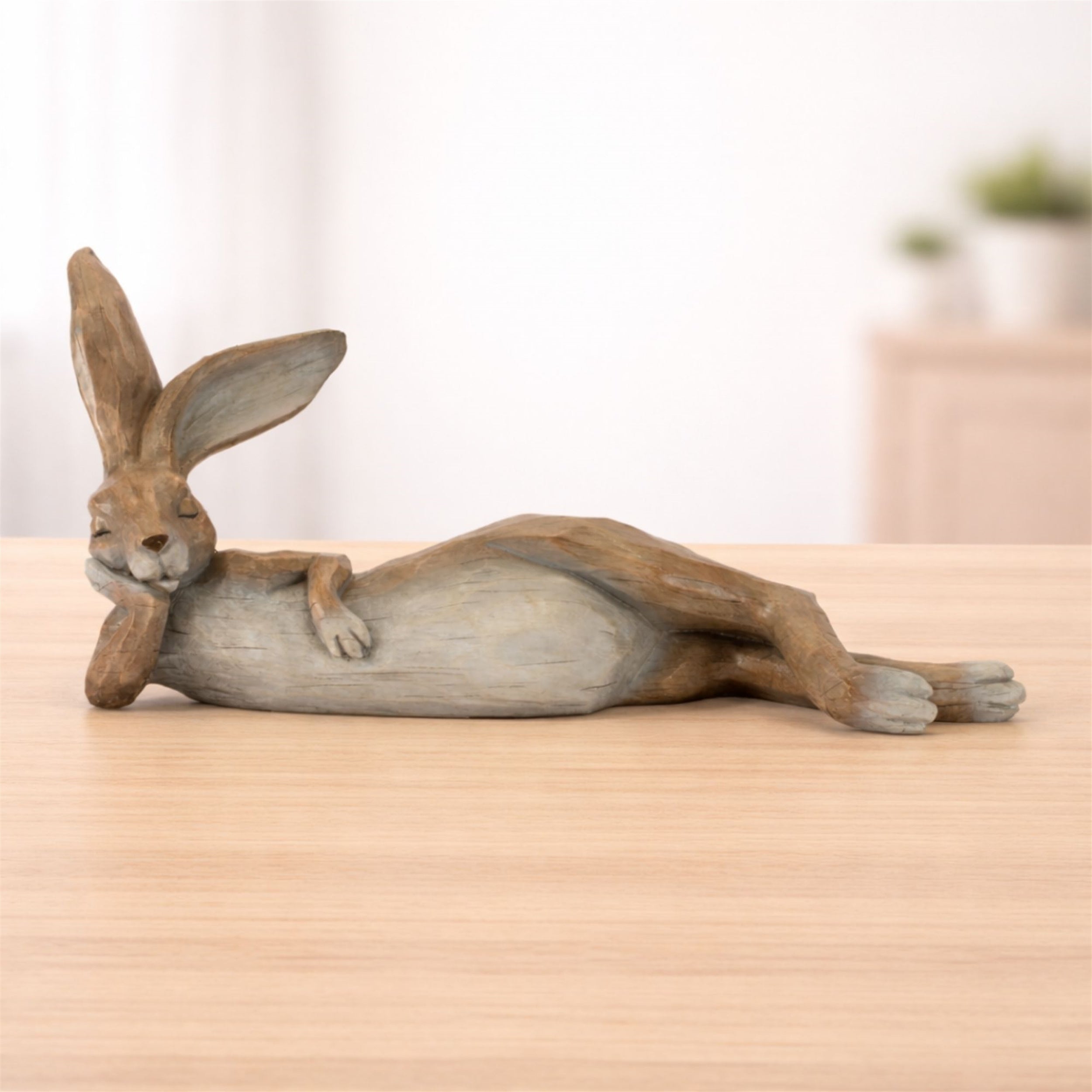 Lounging Rabbit Statue (Set of 2)