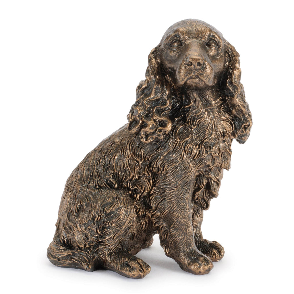 Bronze Finish Dog Figurine (Set of 8)