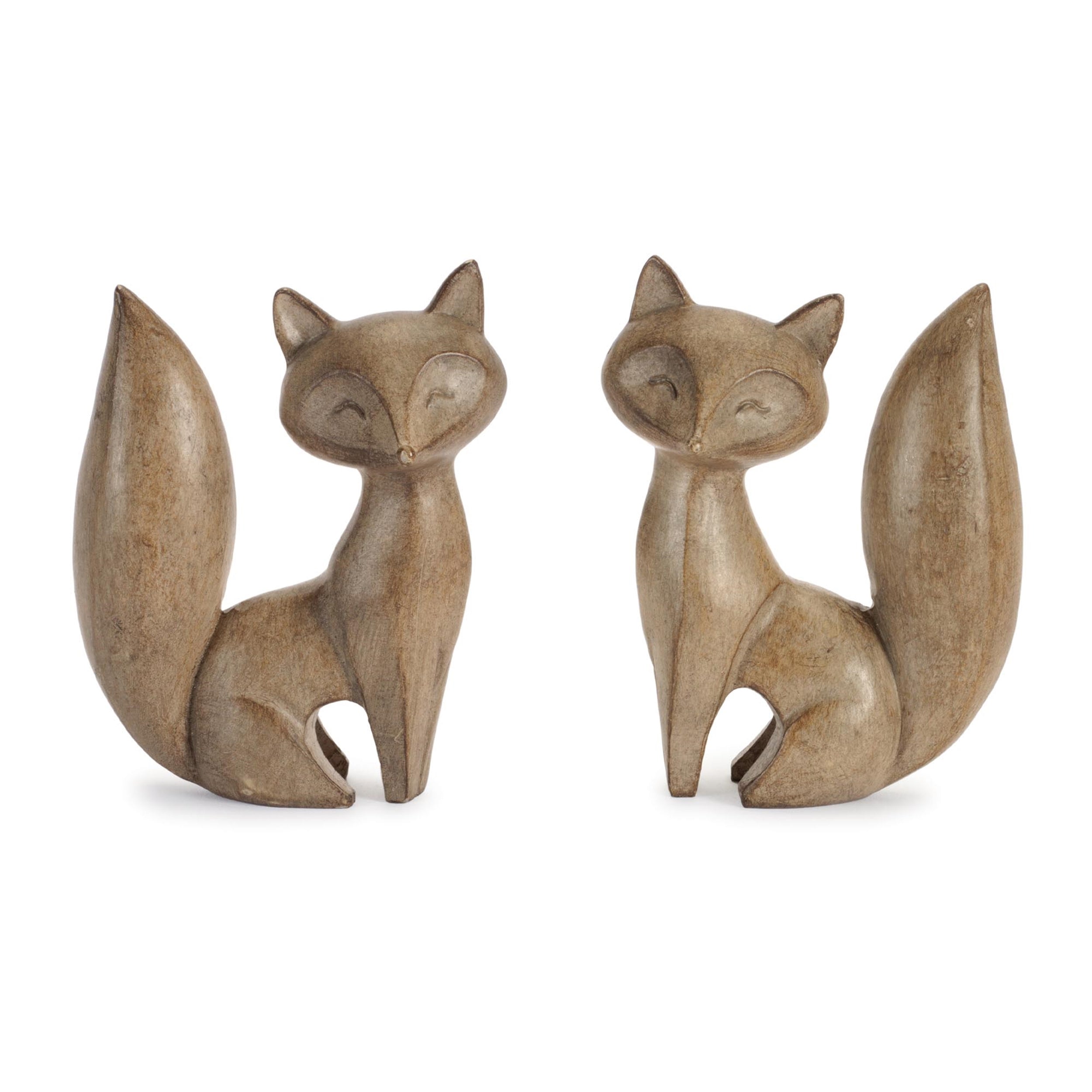 Modern Fox Figurine (Set of 2)