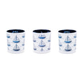 Sailboat Print Votive Holder (Set of 3)