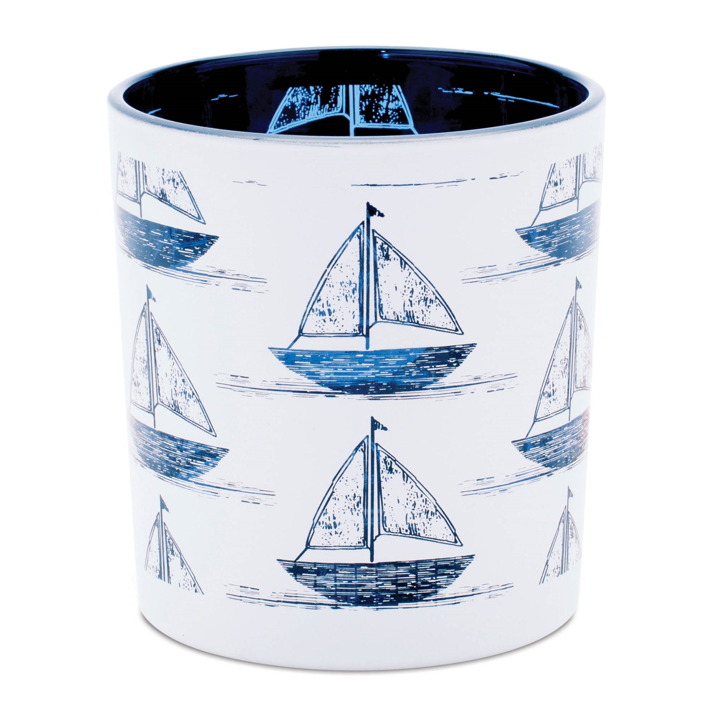 Sailboat Print Votive Holder (Set of 3)