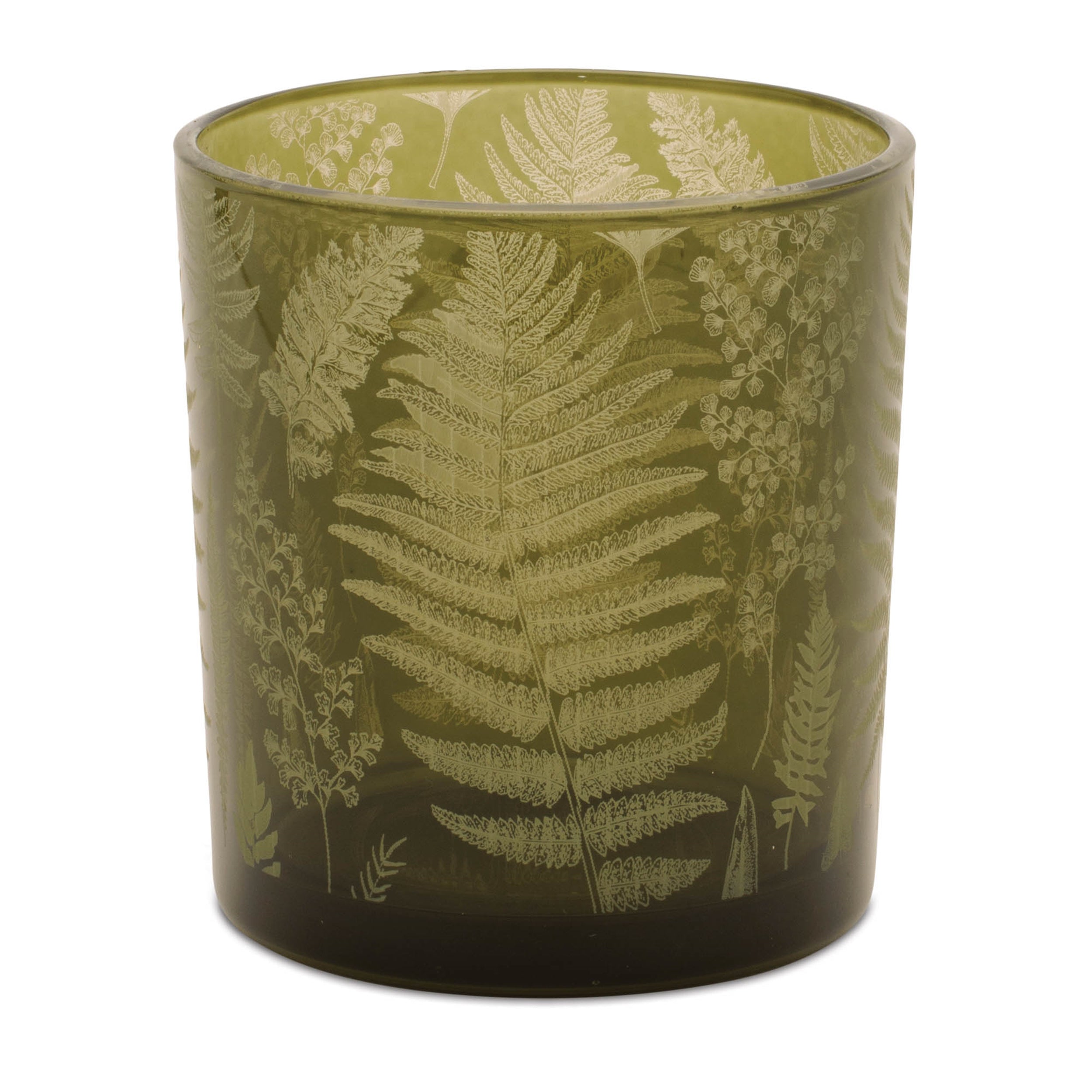 Sage Fern Print Votive Holder (Set of 3)