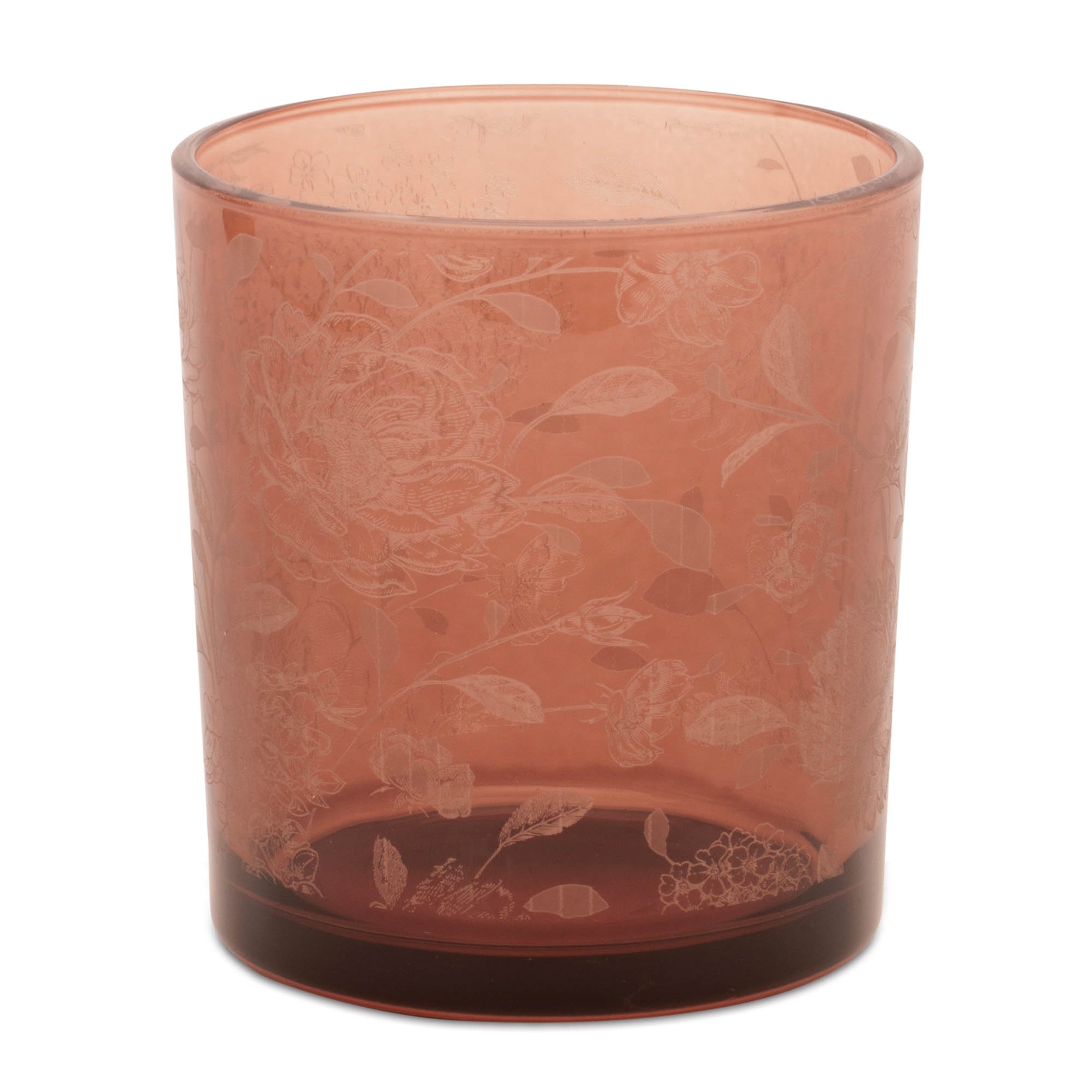Amber Floral Print Votive Holder (Set of 3)