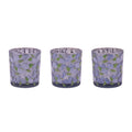 Frosted Hydrangea Print Votive Holder (Set of 3)