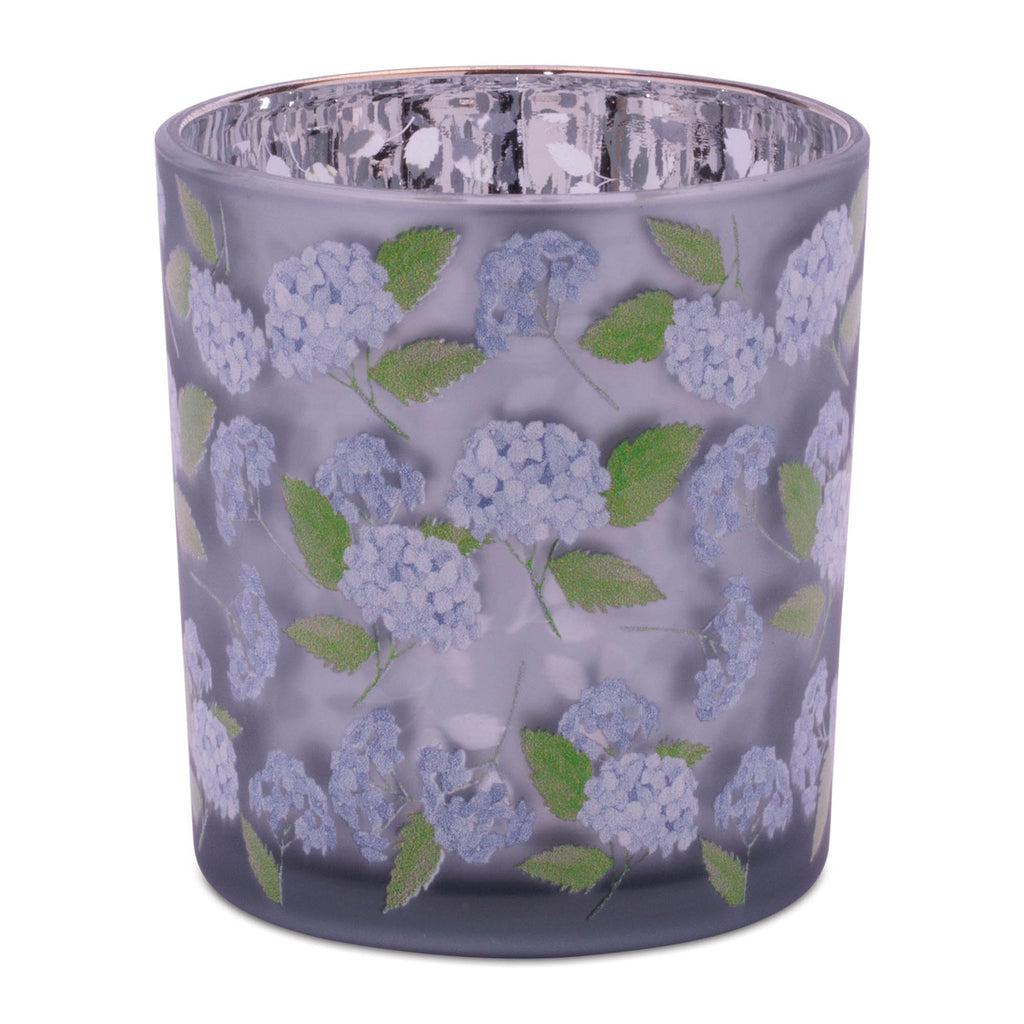 Frosted Hydrangea Print Votive Holder (Set of 3)