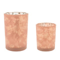 Bird and Floral Print Candle Holder (Set of 2)