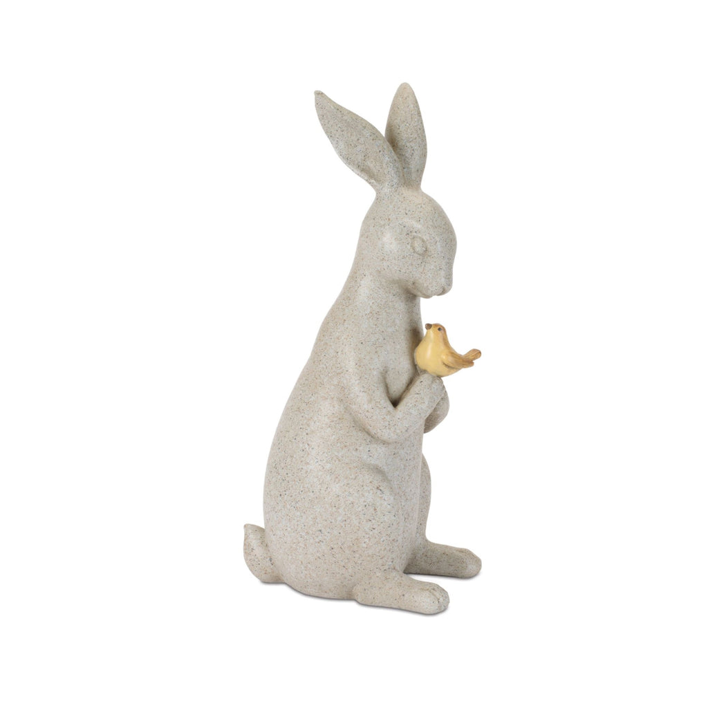 Rabbit with Bird and Butterfly Figurine (Set of 2)