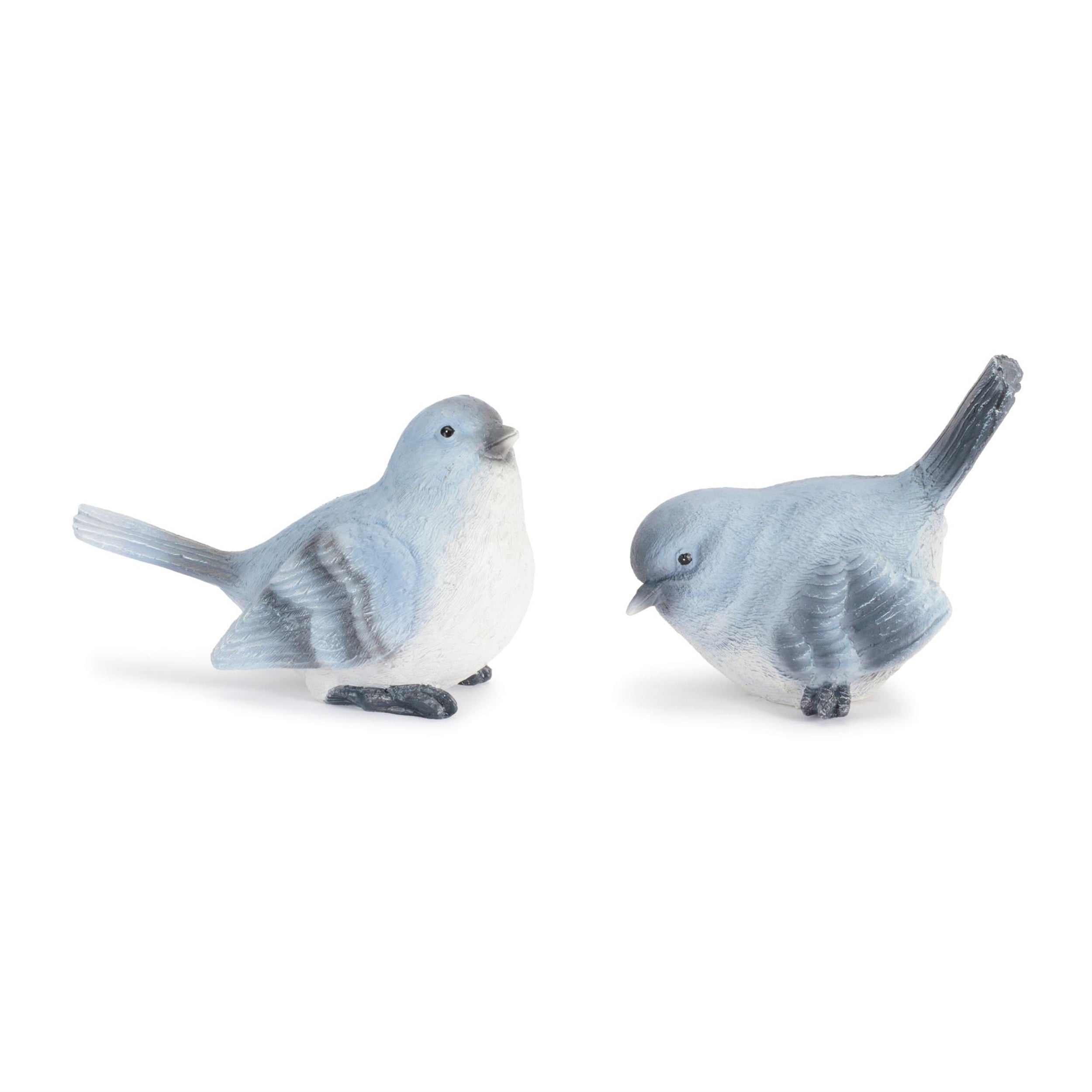 Blue Songbird Resin Figurine (Set of 6)