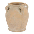 Rustic Terra Cotta Urn 9.5"H