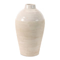 Two-Tone Stoneware Vase 15.5"H