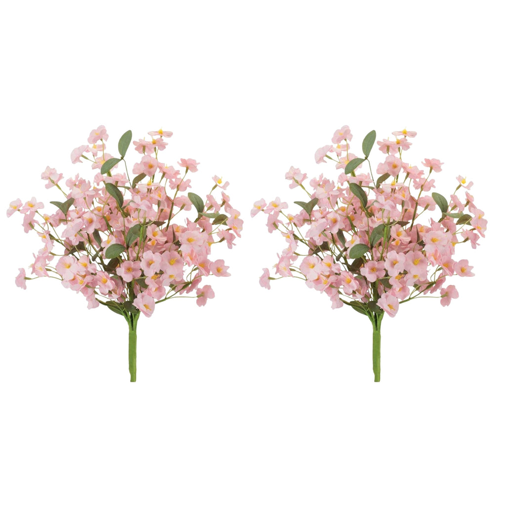 Mini Blush Floral Bush (Set of 2)