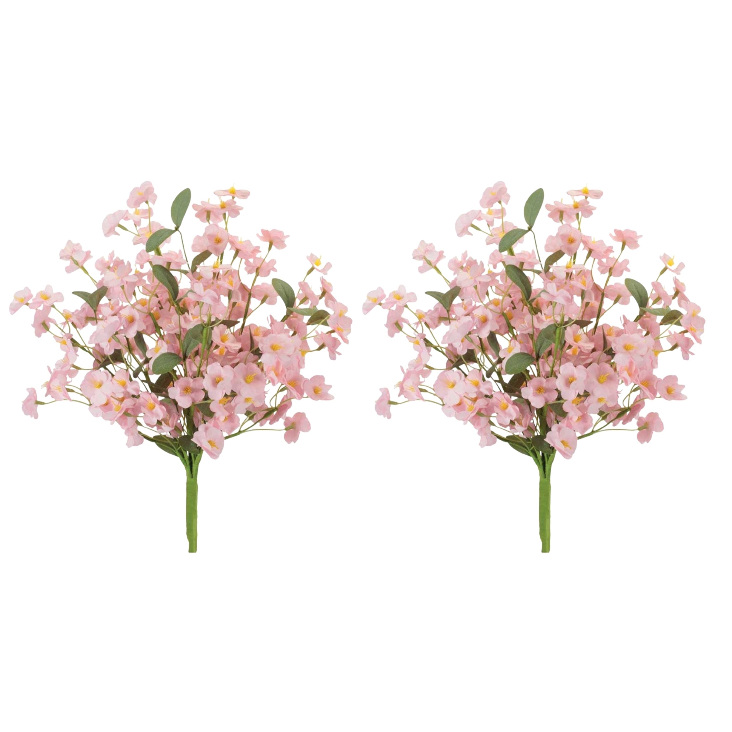 Mini Blush Floral Bush (Set of 2)