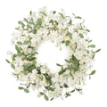 Mini Lavender and Daisy Floral Wreath 22 Inch