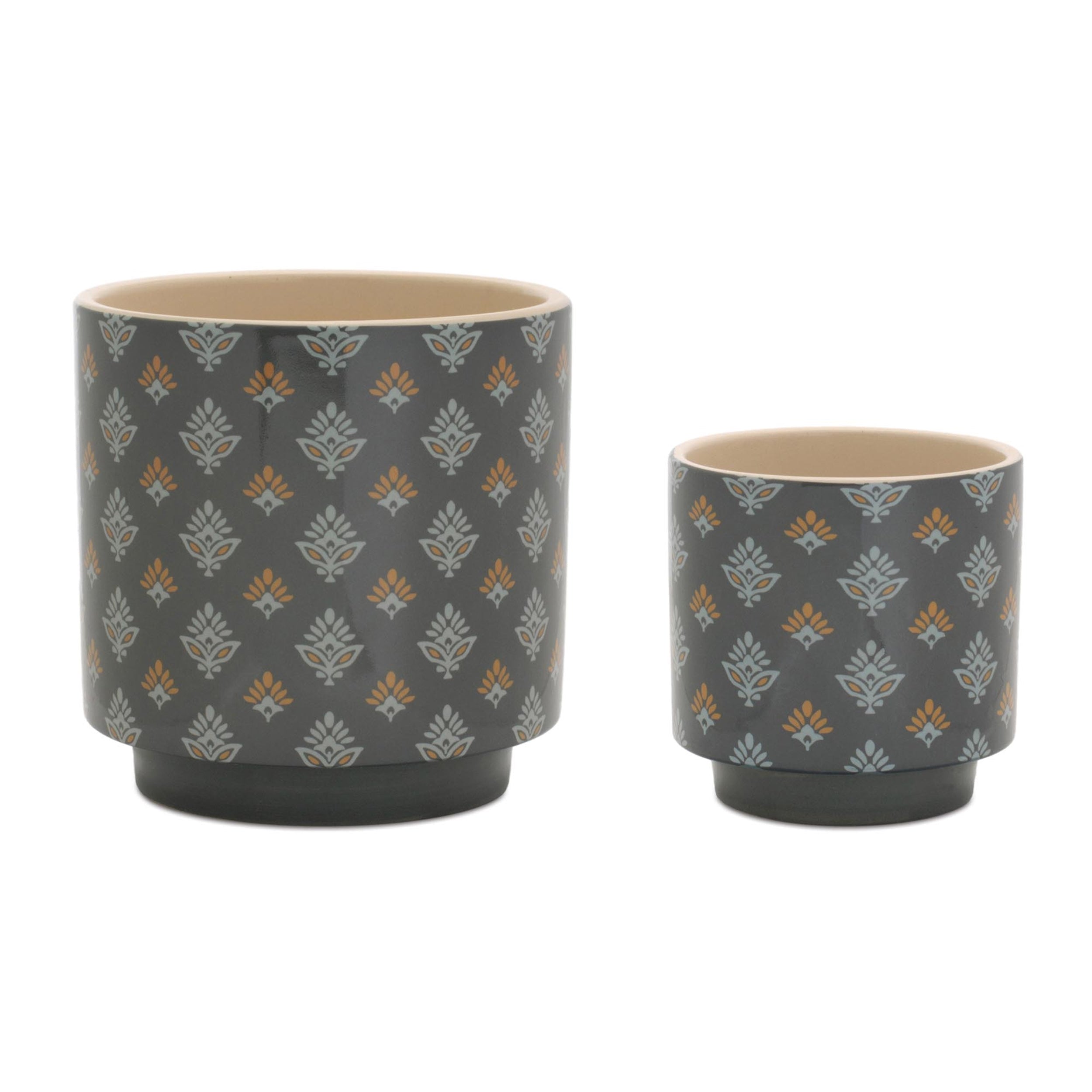 Mini Floral Pattern Planter (Set of 2)