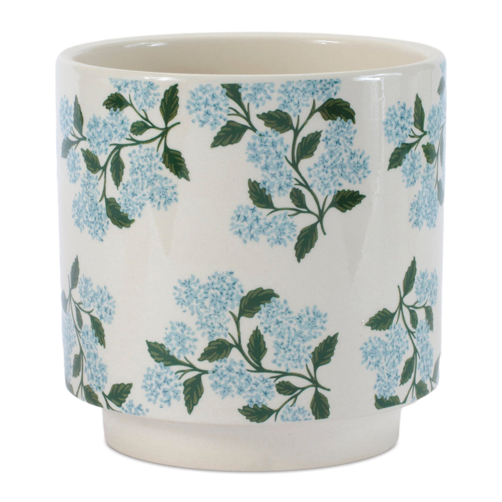 Hydrangea Floral Pattern Planter (Set of 2)