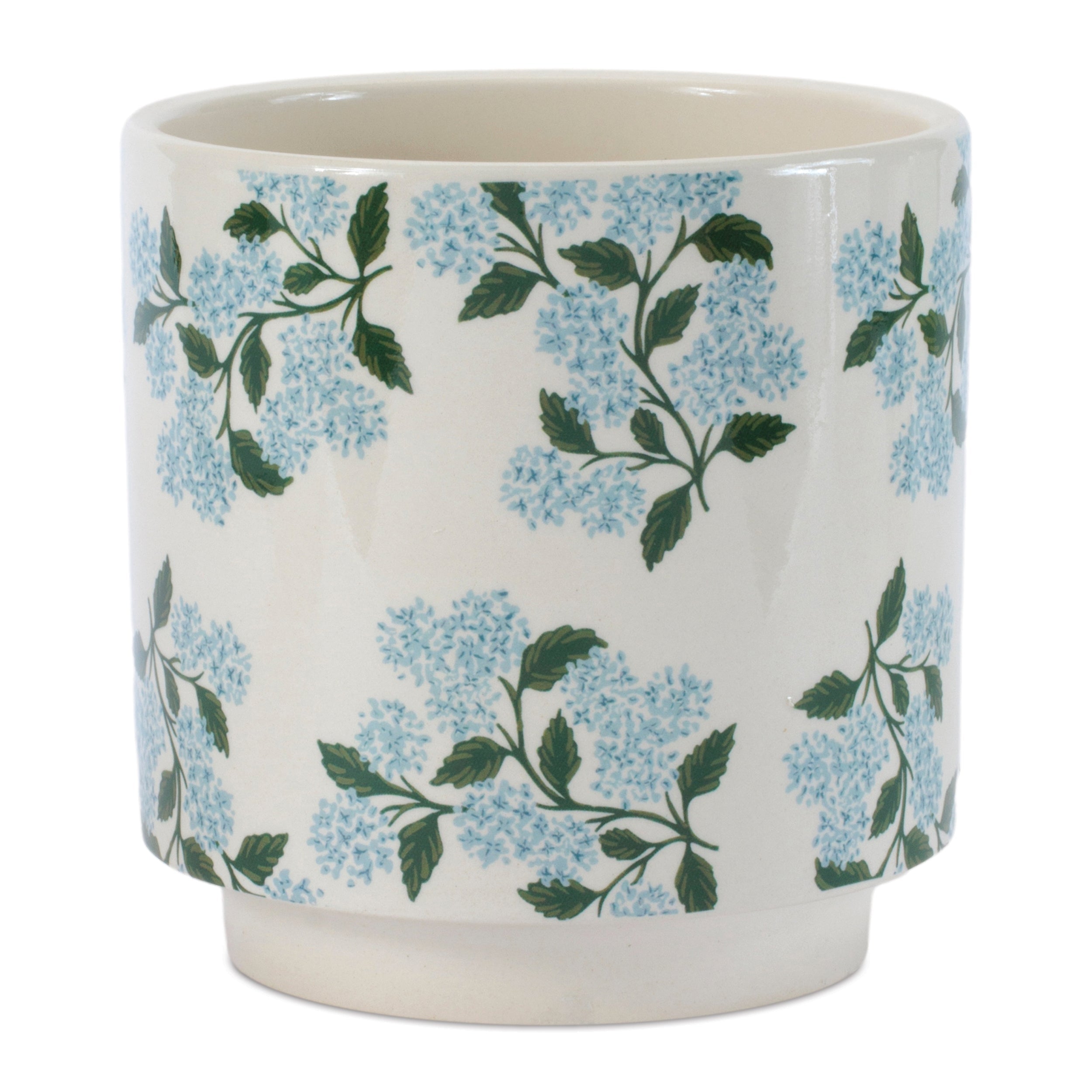 Hydrangea Floral Pattern Planter (Set of 2)