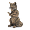Reading Fox Figurine 6.5"H