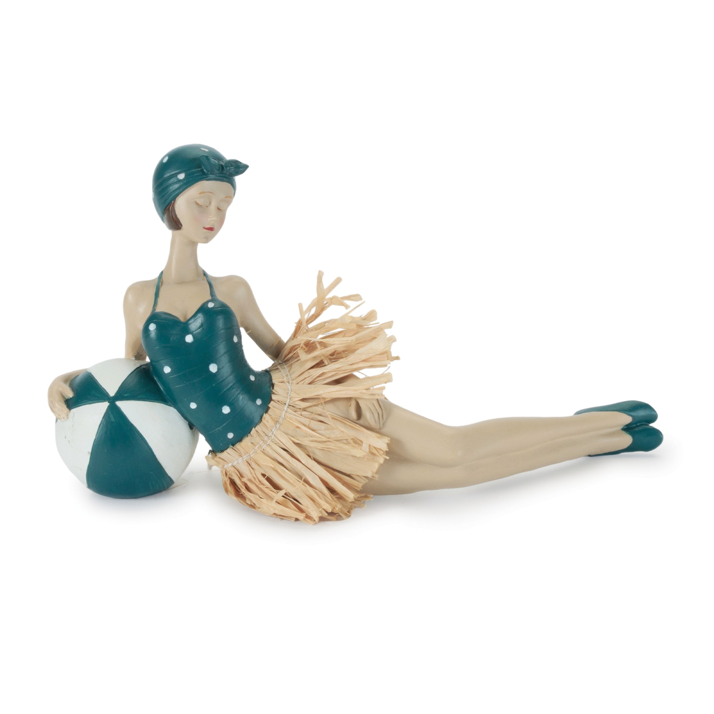 Retro Beach Babe Figurine (Set of 2)