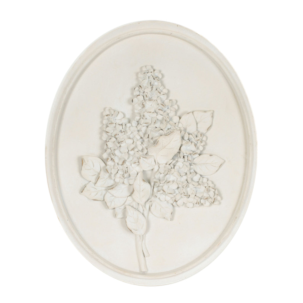 Sculpted Flower Plaque (Set of 3)